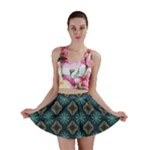 Flowers Pattern Design Abstract Mini Skirt