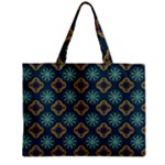 Flowers Pattern Design Abstract Zipper Mini Tote Bag