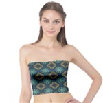 Flowers Pattern Design Abstract Tube Top