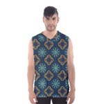 Flowers Pattern Design Abstract Men s Basketball Tank Top