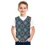 Flowers Pattern Design Abstract Kids  Basketball Tank Top