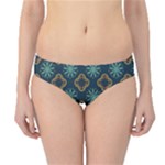 Flowers Pattern Design Abstract Hipster Bikini Bottoms