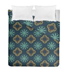 Flowers Pattern Design Abstract Duvet Cover Double Side (Full/ Double Size)