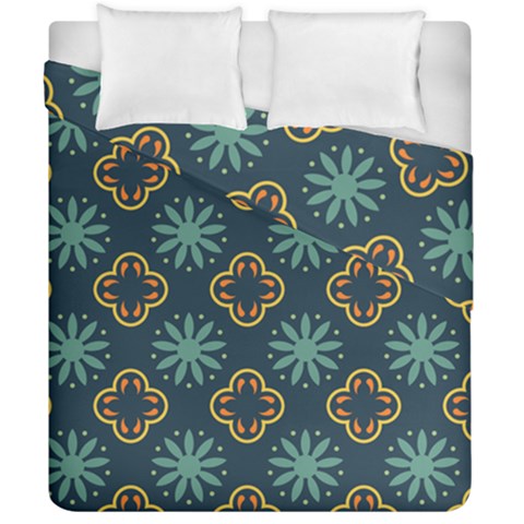 Flowers Pattern Design Abstract Duvet Cover Double Side (California King Size) from ArtsNow.com