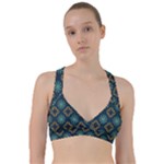 Flowers Pattern Design Abstract Sweetheart Sports Bra