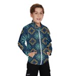 Flowers Pattern Design Abstract Kids  Windbreaker