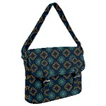 Flowers Pattern Design Abstract Buckle Messenger Bag