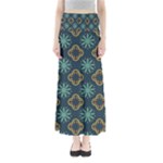 Flowers Pattern Design Abstract Full Length Maxi Skirt