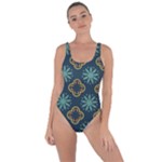 Flowers Pattern Design Abstract Bring Sexy Back Swimsuit