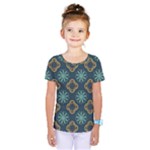 Flowers Pattern Design Abstract Kids  One Piece T-Shirt