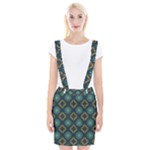 Flowers Pattern Design Abstract Braces Suspender Skirt