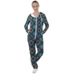 Flowers Pattern Design Abstract Women s Tracksuit