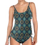 Flowers Pattern Design Abstract Tankini Set