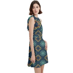 Cocktail Party Halter Sleeveless Dress With Pockets 