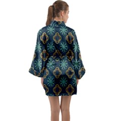 Long Sleeve Satin Kimono 