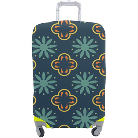 Flowers Pattern Design Abstract Luggage Cover (Large) from ArtsNow.com