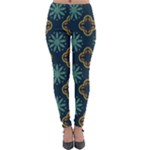 Flowers Pattern Design Abstract Lightweight Velour Leggings