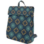 Flowers Pattern Design Abstract Flap Top Backpack