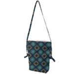 Flowers Pattern Design Abstract Folding Shoulder Bag