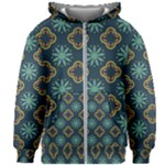 Flowers Pattern Design Abstract Kids  Zipper Hoodie Without Drawstring