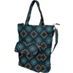 Flowers Pattern Design Abstract Shoulder Tote Bag