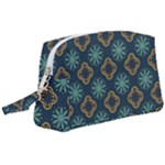 Flowers Pattern Design Abstract Wristlet Pouch Bag (Large)