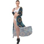 Flowers Pattern Design Abstract Maxi Chiffon Beach Wrap