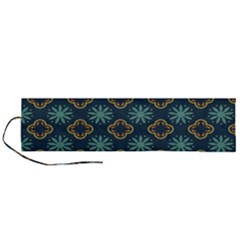 Flowers Pattern Design Abstract Roll Up Canvas Pencil Holder (L) from ArtsNow.com