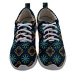 Flowers Pattern Design Abstract Women Athletic Shoes