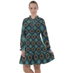 Flowers Pattern Design Abstract All Frills Dress