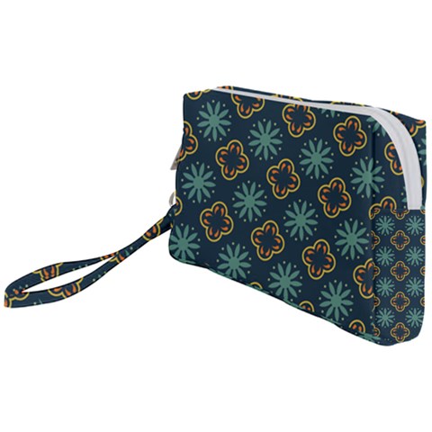 Flowers Pattern Design Abstract Wristlet Pouch Bag (Small) from ArtsNow.com