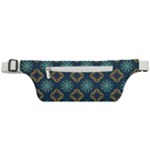 Flowers Pattern Design Abstract Active Waist Bag