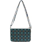 Flowers Pattern Design Abstract Double Gusset Crossbody Bag