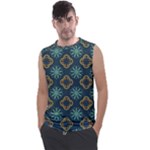 Flowers Pattern Design Abstract Men s Regular Tank Top