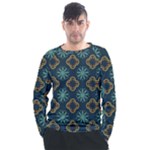 Flowers Pattern Design Abstract Men s Long Sleeve Raglan T-Shirt