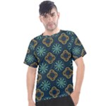 Flowers Pattern Design Abstract Men s Sport Top