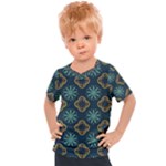 Flowers Pattern Design Abstract Kids  Sports T-Shirt