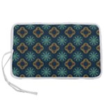 Flowers Pattern Design Abstract Pen Storage Case (S)