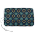 Flowers Pattern Design Abstract Pen Storage Case (L)