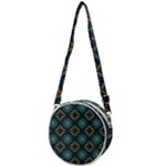 Flowers Pattern Design Abstract Crossbody Circle Bag