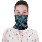 Flowers Pattern Design Abstract Face Covering Bandana (Adult)