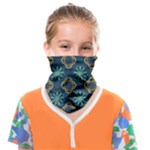 Flowers Pattern Design Abstract Face Covering Bandana (Kids)