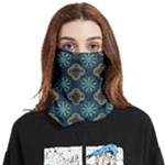 Flowers Pattern Design Abstract Face Covering Bandana (Two Sides)