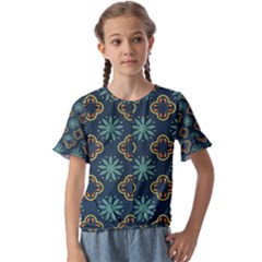 Kids  Cuff Sleeve Scrunch Bottom T-Shirt 