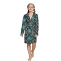 Kids  Long Sleeve Velvet Lounge Robe 