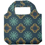 Flowers Pattern Design Abstract Foldable Grocery Recycle Bag