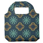 Flowers Pattern Design Abstract Premium Foldable Grocery Recycle Bag