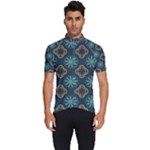 Flowers Pattern Design Abstract Men s Short Sleeve Cycling Jersey