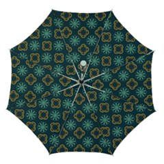 Flowers Pattern Design Abstract Automatic Folding Umbrella with Case (Medium) from ArtsNow.com