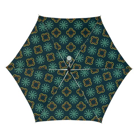 Flowers Pattern Design Abstract Automatic Folding Umbrella with Case (Small) from ArtsNow.com